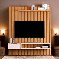 Home Para Tvs 80 Tucumã Ripado 1.8 Nature Jb Móveis - 1