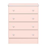 Cômoda 4 Gavetas Aurora Rosa Acetinado - 2