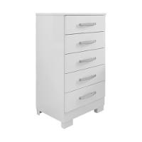 Cômoda 05 Gavetas Espaçosa Pétala Branca - 2