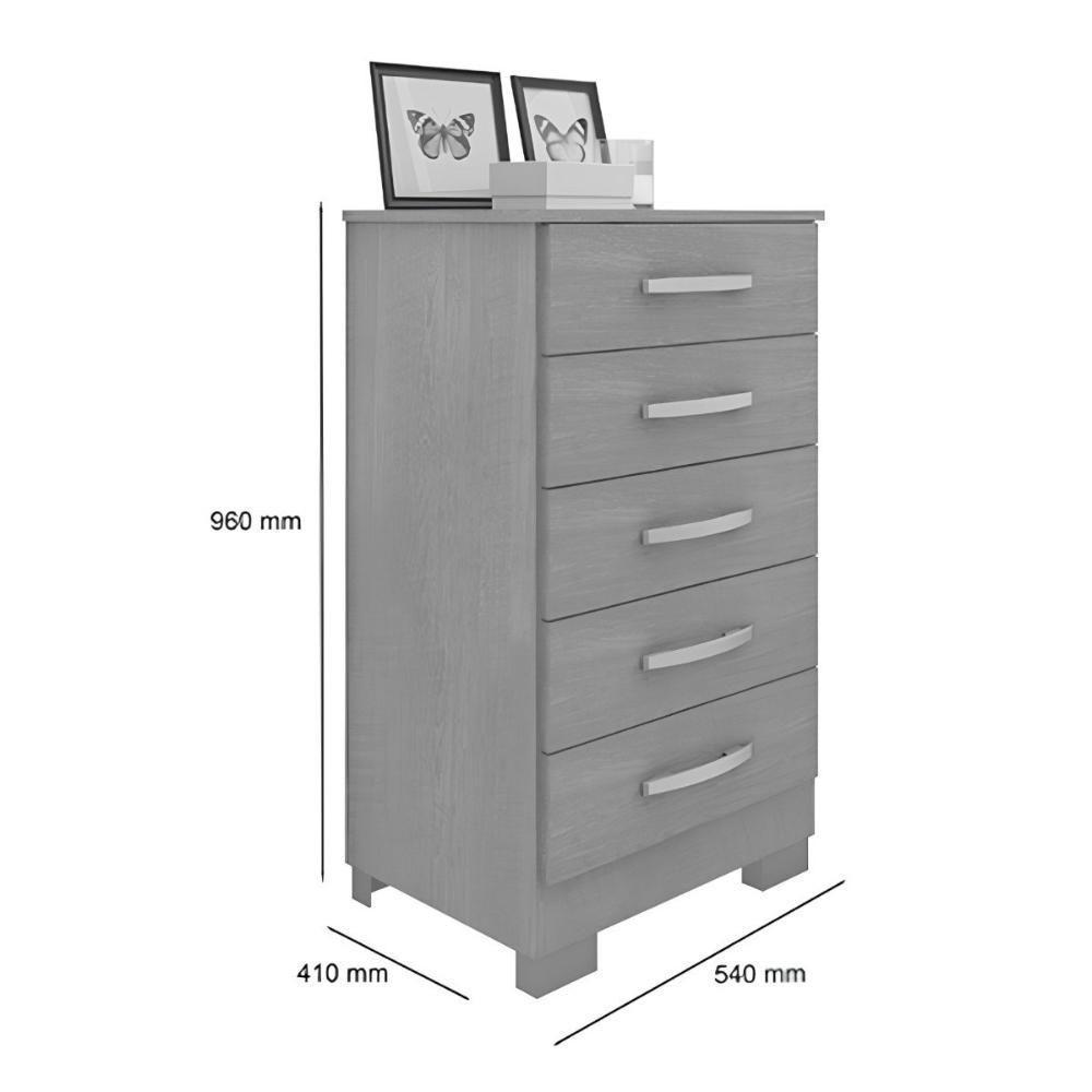 Conjunto Para Quarto De Cômodas E Penteadeira Pétala Branco - 4