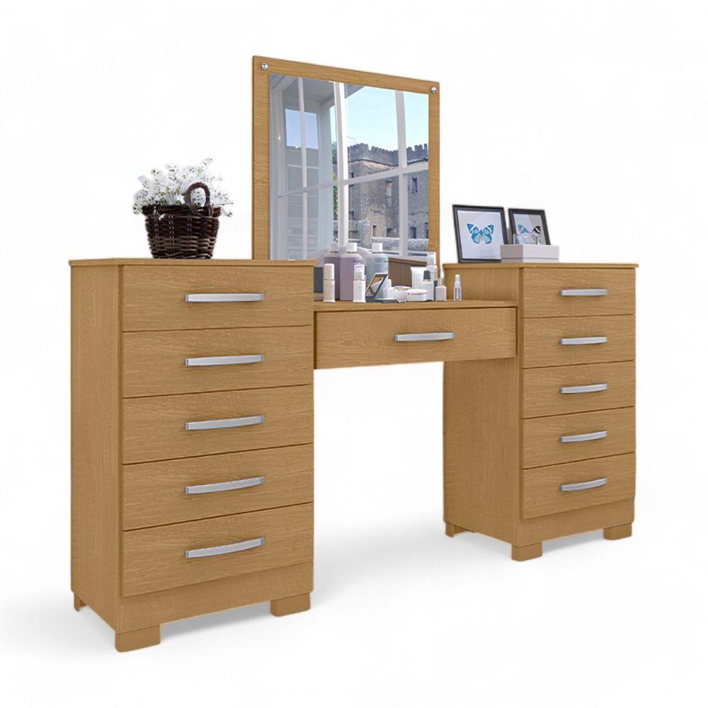 Conjunto Para Quarto De Cômodas E Penteadeira Floratta Naturalle - 2