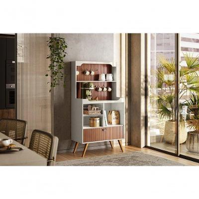 Cantinho Cafe Rubi Off White Perolizado-tauari Ripado - Lukaliam