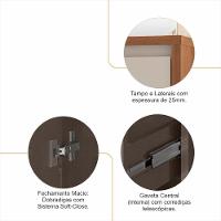 Buffet Sevilla 3 Portas C- Gaveteiro Cedro-off White - 4