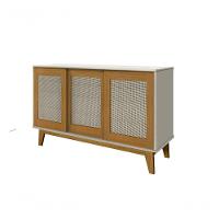 Buffet Detroit 3 Portas Off-white - Madeira - Tebarrot - 2