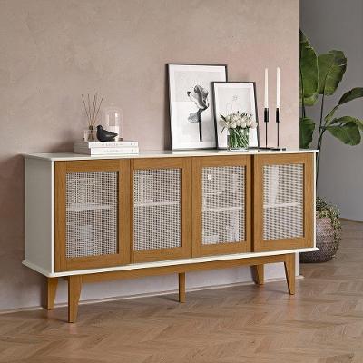 Buffet Detroit 04 Portas Off White-nature - Tebarrot