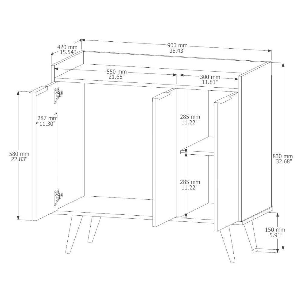 Buffet 03 Portas Jb 4112 Nature E Pérola Bechara - 3