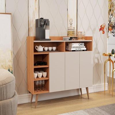 Buffet Aparador 3 Portas Nichos Retro Celta Giga Nature-off White