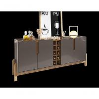 Buffet 4 Portas C- Prateleiras Luna 1,90 Cinza Perola-cedro