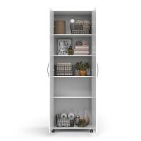 Armário Multiuso Tamar Lavanderia 4 Prateleiras Branco