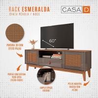 Rack Jade 1,60m C- 2 Portas Gaveteiro E Nicho Central Cinza Perola-noce - 5