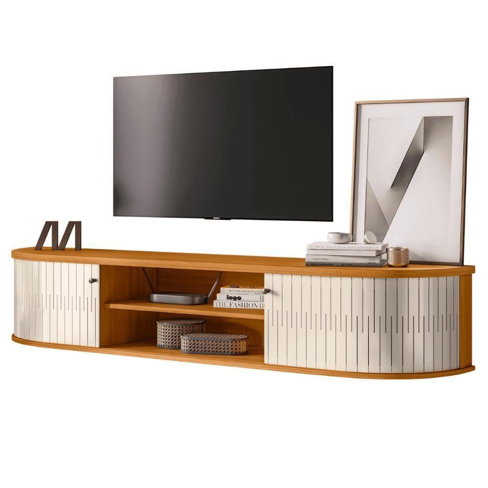 Rack Suspenso Com Design Contemporâneo Algarve Cinamomo-off-white - 3