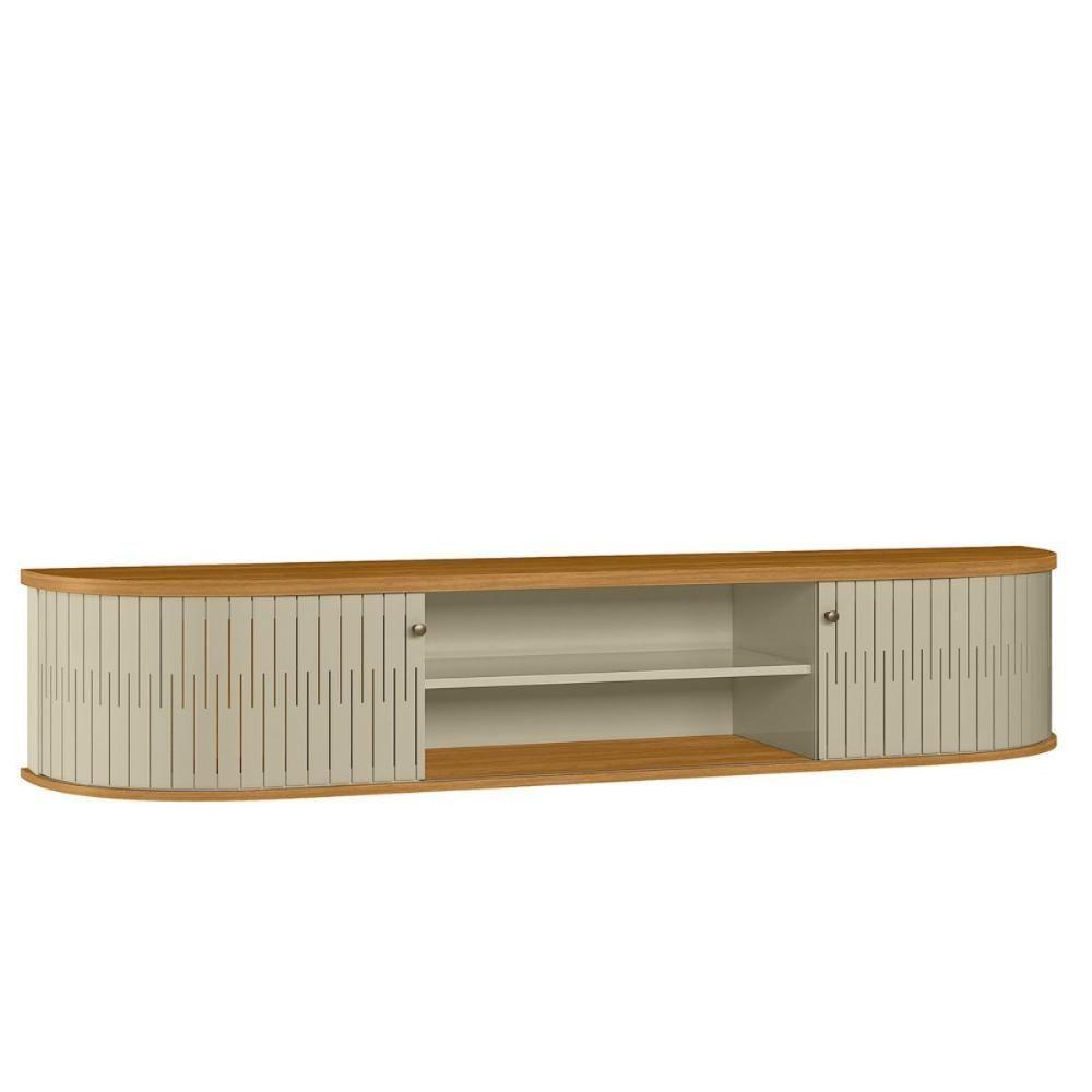 Rack Suspenso Com Design Contemporâneo Siena Cumaru-opala - 4