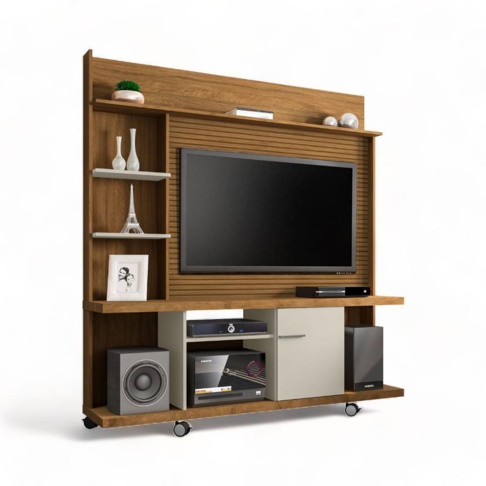 Home Para Tvs 47 Taurus Cinamomo E Off White Ripado Bechara - 2