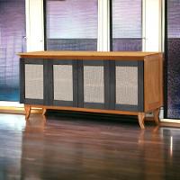 Buffet 04 Portas Deltan 104 Imbuia E Preto Atraente - 1