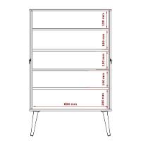 Sapateira 02 Portas Com Divisórias Spazio Branco - Patrimar - 5