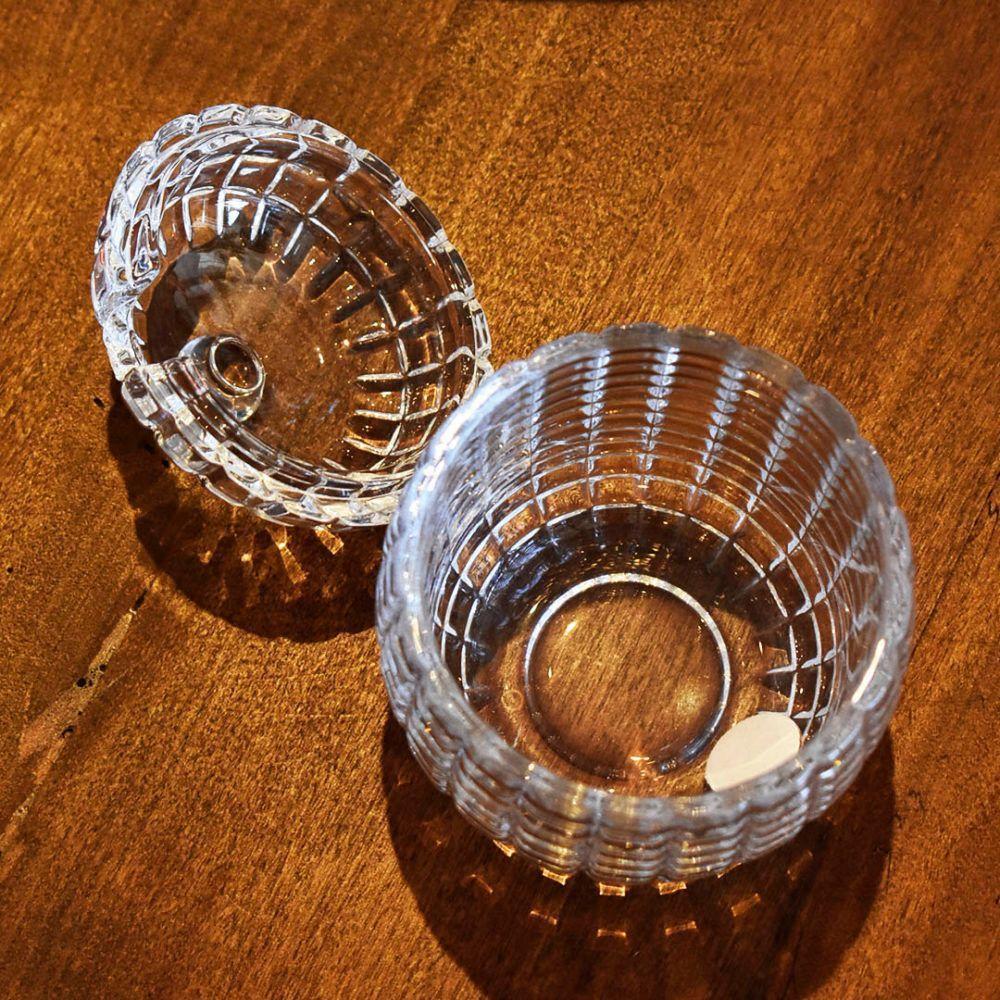 Açucareiro Com Tampa E Colher De Cristal Tress 210ml Lyor - 2