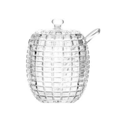 Açucareiro Com Tampa E Colher De Cristal Tress 210ml Lyor