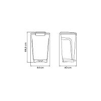 Lixeira Tramontina T-force Coleta Seletiva Vidro Em Polipropileno Verde 50 L - 8