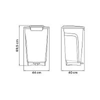 Lixeira Tramontina T-force Coleta Seletiva Vidro Em Polipropileno Verde 50 L - 9