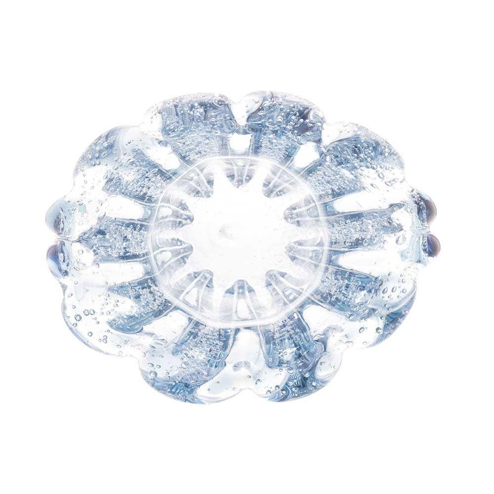 Vaso De Vidro Murano Italy Azul Lyor 13x11x10cm - 5