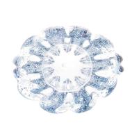 Vaso De Vidro Murano Italy Azul Lyor 13x11x10cm - 5