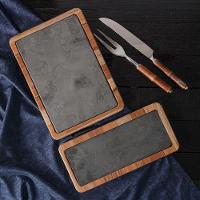 Conjunto 2 Peças Faca E Garfo Aço Inox Para Assado Com Cabo Em Bambu Wolff - 5