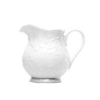 Jarra De Leite Leiteira Porcelana New Bone Butterfly Flower Suco Molhos 250ml Lyor - 1