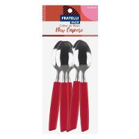 Jogo 6 Colheres De Mesa New Caprese Vermelho Fratelli Inox - 2