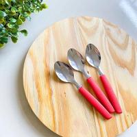 Jogo 6 Colheres De Chá New Caprese Vermelho Fratelli Inox