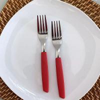 Jogo 6 Garfos De Mesa New Caprese Vermelho Fratelli Inox - 5