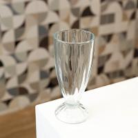 Jogo 4 Copo De Milk Shake Taça De Vidro Transparente Sorveteria 380ml Lyor - 5
