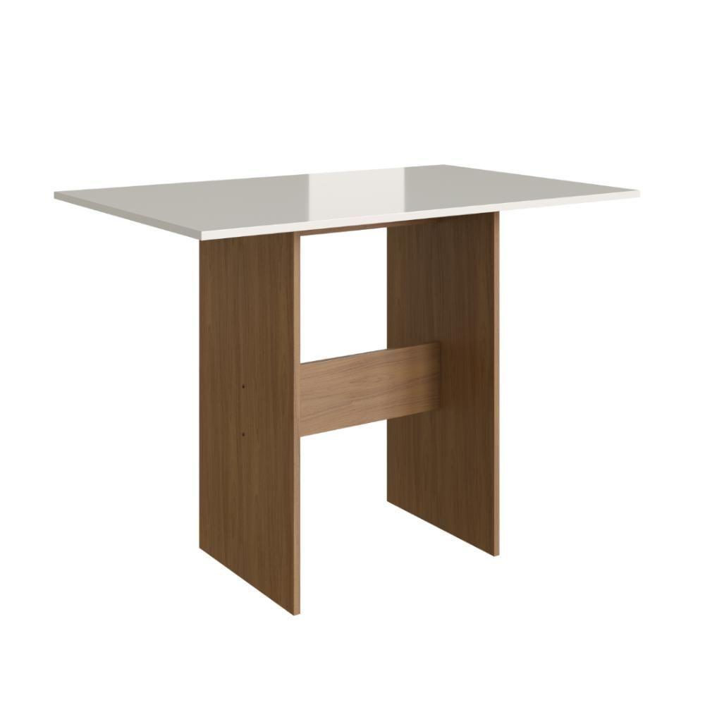 Conjunto Sala De Jantar Fidelitá Siena Com 4 Cadeiras Freijó/off-white Assento Preto - 3