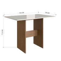 Conjunto Sala De Jantar Fidelitá Siena Com 4 Cadeiras Freijó/off-white Assento Preto