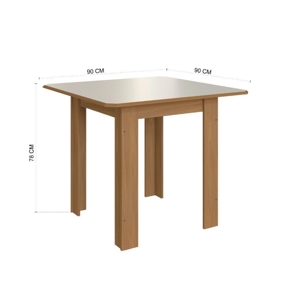 Conjunto Sala De Jantar Fidelitá Pequim Com 4 Cadeiras Freijó/off-white Assento Linho - 4