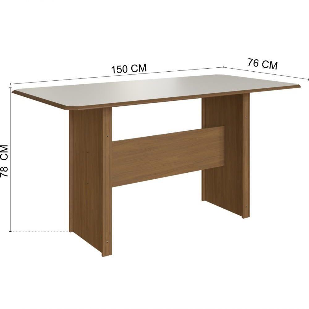 Conjunto Sala De Jantar Fidelitá Atenas 150cm Com 6 Cadeiras Freijó/off-white Assento Linho - 4