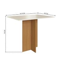 Conjunto Sala De Jantar Fidelitá Roma Com 4 Cadeiras Freijó/off-white/linho - 3