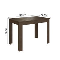 Conjunto Sala De Jantar Fidelitá Veneza Com 4 Cadeiras Noce/off-white Assento Bege