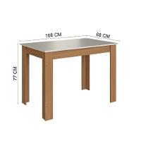 Conjunto Sala De Jantar Fidelitá Veneza Com 4 Cadeiras Freijó/off-white Assento Linho