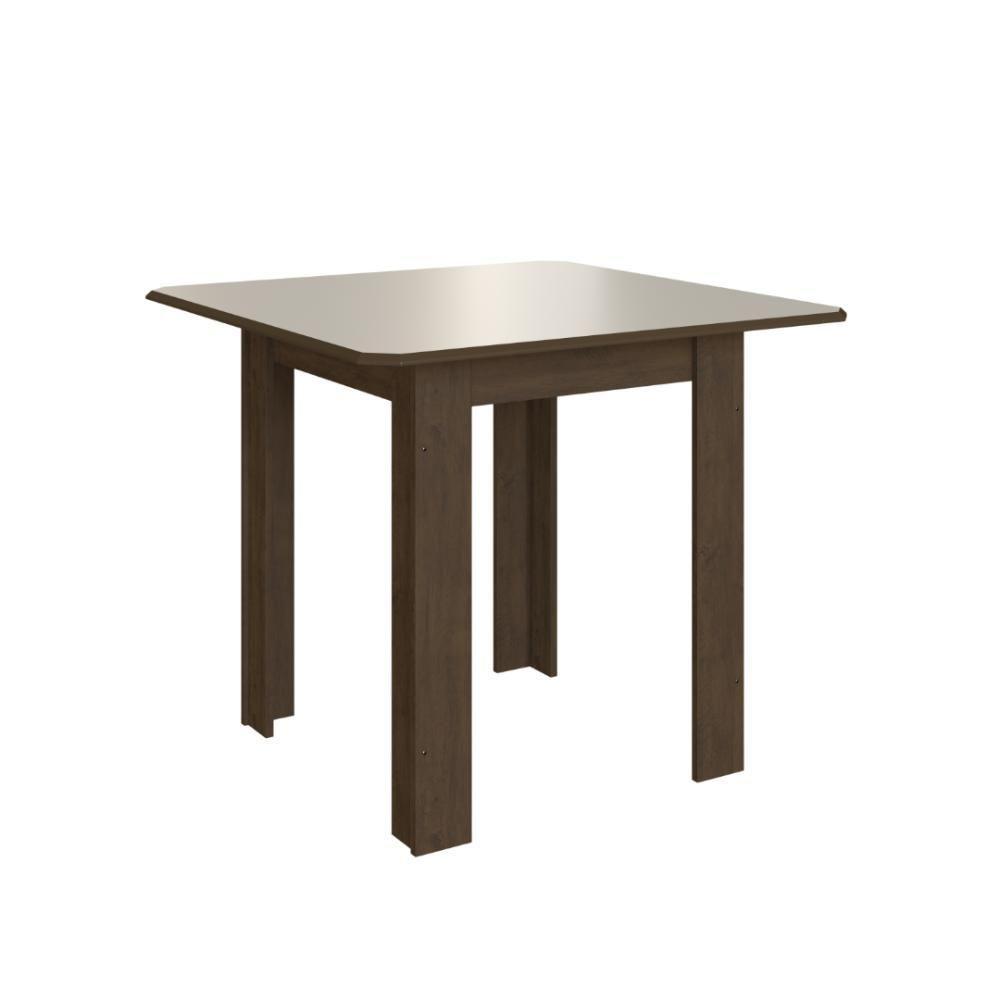 Conjunto Sala De Jantar Fidelitá Pequim Com 4 Cadeiras Noce/off-white Assento Linho - 3