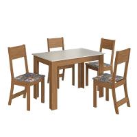 Conjunto Sala De Jantar Fidelitá Veneza Com 4 Cadeiras Freijó/off-white Assento Alaska - 2