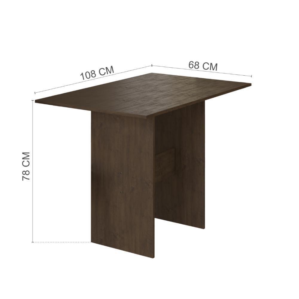 Conjunto Sala De Jantar Fidelitá Siena Com 4 Cadeiras Noce Assento Cacau - 4