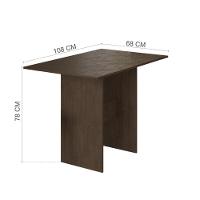 Conjunto Sala De Jantar Fidelitá Siena Com 4 Cadeiras Noce Assento Cacau