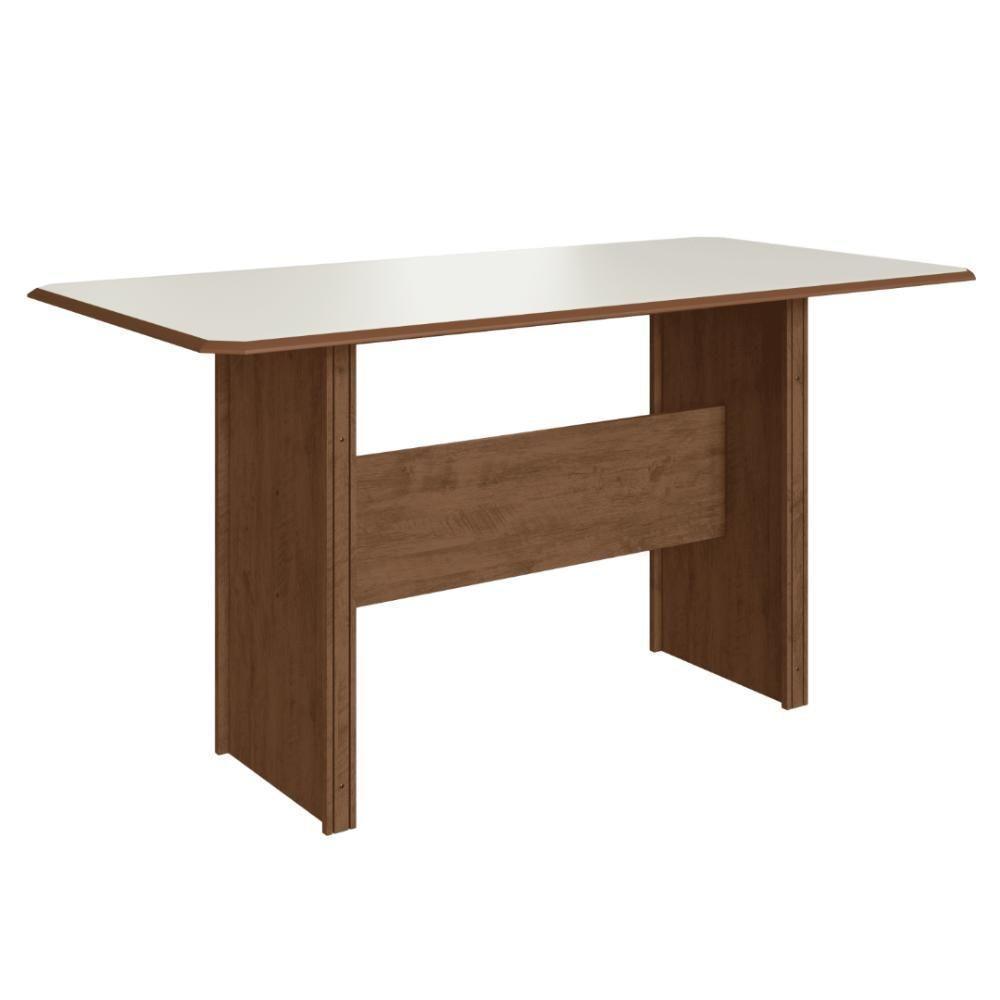 Conjunto Sala De Jantar Fidelitá Atenas 150cm Com 6 Cadeiras Noce/off-white Assento Cacau - 3