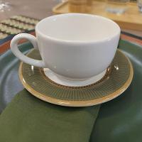 Jogo 2 Xícaras De Café Branca Com Pires Celebrate Verde Cerâmica Alleanza 100ml - 5