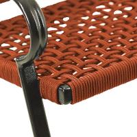 Poltrona Corda Náutica Porto Rico Alumínio Varanda Edícula Terra Cota - 2