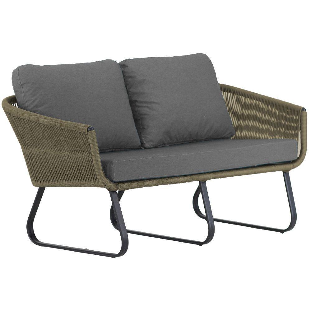 Conjunto Sofá E Poltronas Corda Alumínio Para área Rami - 2