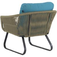 Conjunto Sofá E Poltronas Corda Alumínio Para área Rami - 5