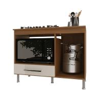 Balcão Modulado Para Forno E Cooktop 105cm 1 Porta 1 Gaveta Madrid Fidelitá Freijó/off-white - 3