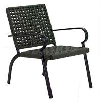 Poltrona Corda Náutica Porto Rico Alumínio Varanda Edícula Verde - 1