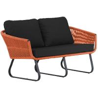 Conjunto Sofá E Poltronas Corda Alumínio Para área Terra Cota - 2